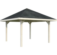 Pavillon de jardin en bois avec toit bitumé