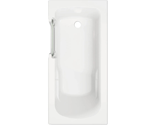 Baignoire blanche avec porte de baignoire