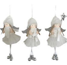 Trois anges de Noël suspendus comme décoration
