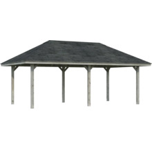Holzpavillon mit Giebeldach