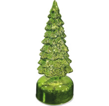 Sapin de Noël décoratif en verre vert pour l''intérieur