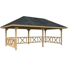 Pavillon de jardin en bois avec toit