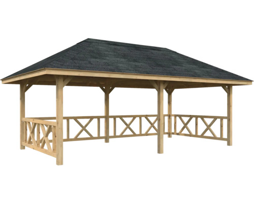 Pavillon de jardin en bois avec toit