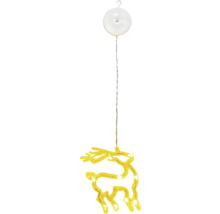 Décoration de fenêtre LED Renne avec suspension à ventouse