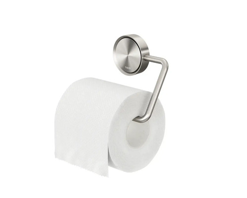 Support papier toilette logo Tiger en acier inoxydable brossé avec rouleau de papier toilette