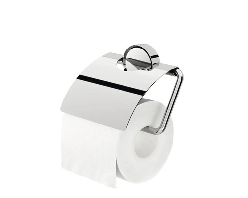 Support de papier toilette avec couvercle et rouleau de papier toilette