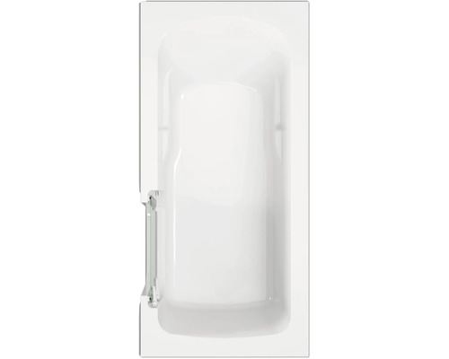 Baignoire rectangulaire avec paroi de douche