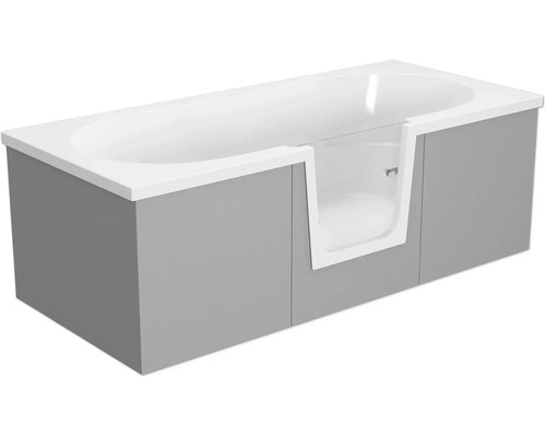 Baignoire avec porte au centre tirant droite SCHULTE Q2 80 x 180 cm blanc alpin lisse brillant avec habillage de façade et latéral carrelable D80013M4-3 Baignoire avec porte au centre tirant droite SCHULTE Q2 80 x 180 cm blanc alpin lisse brillant avec habillage de façade et latéral carrelable D80013M4-3