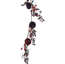 Guirlande décorative avec baies et fleurs pour décoration automnale