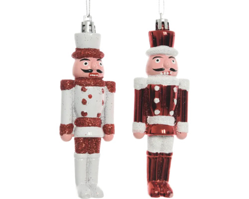 Zwei Nussknacker als Weihnachtsbaumschmuck