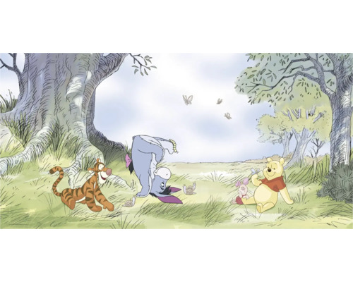 Illustration de Winnie l''ourson, Porcinet, Tigrou et Bourriquet dans les bois