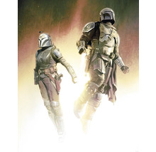 Illustration de deux personnages mandaloriens en armure