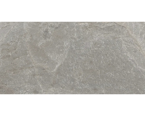 Carreau de grès cérame gris avec texture naturelle pour intérieur et extérieur
