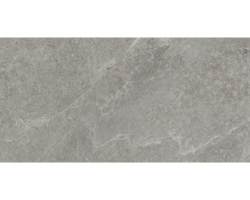 Carreau en grès cérame gris avec surface mate.