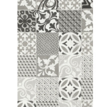Motif de carreaux avec divers motifs géométriques et floraux