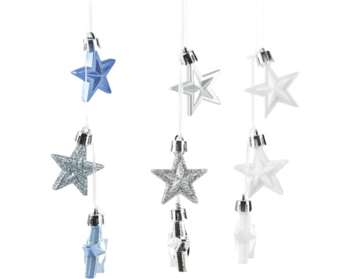 Pendentifs de Noël multicolores en forme d''étoile
