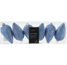 Six boules de Noël incassables en forme de cône