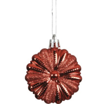 Glitzernder Weihnachtskugelschmuck mit Aufhänger