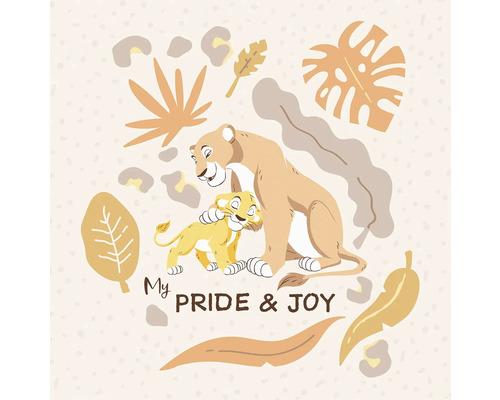 "Illustration d''une lionne avec son petit et le texte ""My Pride and Joy""."