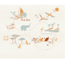 Carte illustrée des stations Le Roi Lion