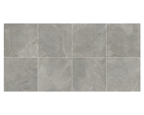 Carreaux en céramique gris aspect marbre, adaptés aux revêtements muraux et de sol