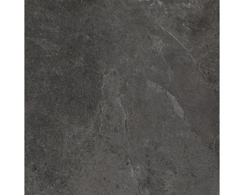 Carreau en grès cérame gris foncé avec surface mate