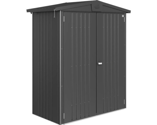 Armoire de jardin en métal avec double porte et toit à pignon