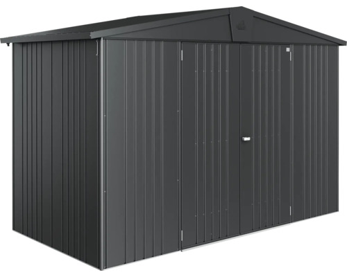 Abri de jardin en métal avec double porte