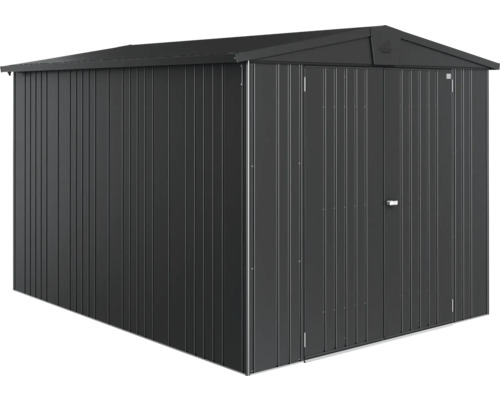 Abri de jardin en métal avec toit à deux pentes