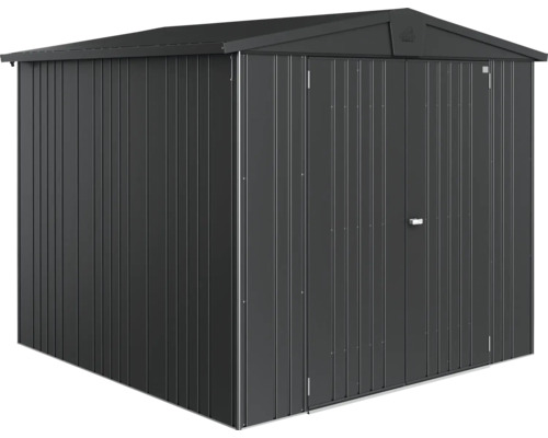 Abri de jardin métallique avec double porte pour ranger les outils de jardin