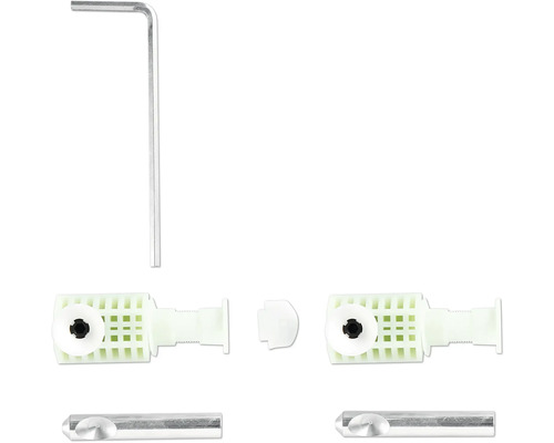 Kit de pièces de rechange pour radiateur de salle de bain avec clé Allen