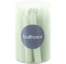 Logo Balthasar sur des bougies dans un récipient en plastique