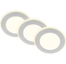 Trois spots encastrables LED ronds pour l''intérieur