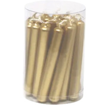Bougies dorées dans un emballage transparent