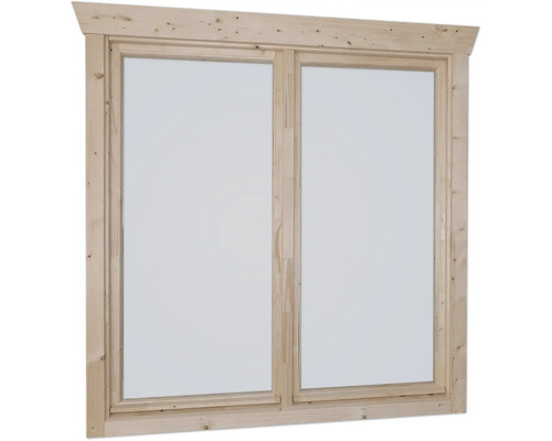 Fenêtre en bois à deux vantaux