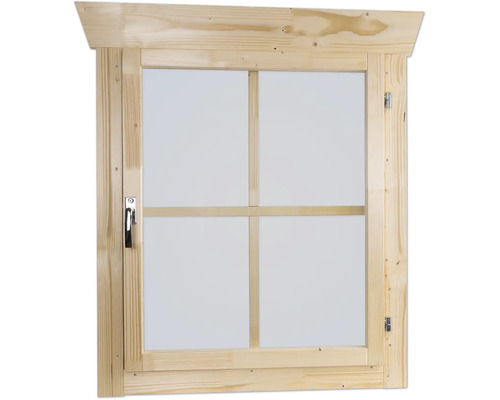 Fenêtre en bois avec croisillons