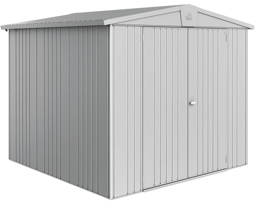 Abri de jardin métallique avec double porte