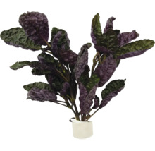 Künstliche Pflanze mit Blättern in Topf