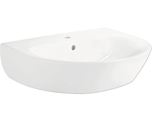 Vasque GEBERIT Renova 600 x 480 mm blanc brillant y compris kit d'insonorisation CG05561000 Lavabo en céramique blanche
