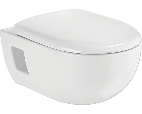 GEBERIT Wand-WC Set Renova Tiefspüler ohne Spülrand weiss glänzend mit WC-Sitz CG03070000 GEBERIT Wand-WC Set Renova Tiefspüler ohne Spülrand weiss glänzend mit WC-Sitz CG03070000