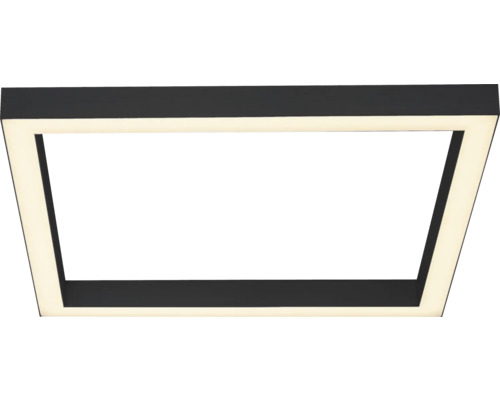 Rechteckige LED-Deckenleuchte mit schwarzem Rahmen