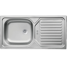 Évier en acier inoxydable avec égouttoir