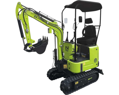 Mini-excavatrice Zipper avec cabine et chenilles