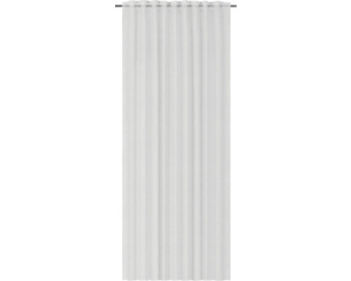 Rideau à pattes blanc en tissu