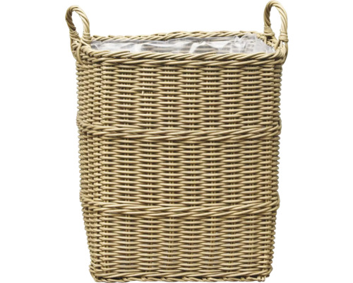 Panier à plantes tressé avec poignées