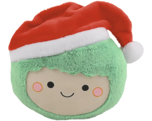 Weihnachtself Plüschtier mit Mütze
