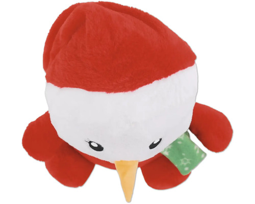 Bonhomme de neige en peluche avec bonnet et écharpe