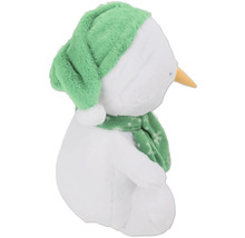 Bonhomme de neige en peluche avec bonnet et écharpe