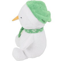 Bonhomme de neige en peluche avec bonnet et écharpe