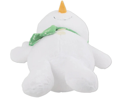 Bonhomme de neige souple avec écharpe comme peluche